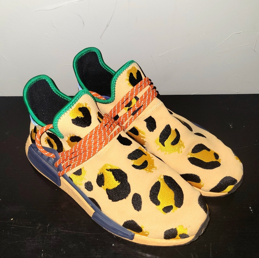 Pharrell x adidas NMD Human Race Animal Print Pulse Amber Shoes Size 11 - Picture 2 of 7